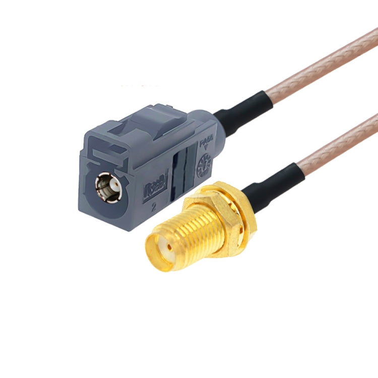 20cm RG316 coaxial antenna extension cable with SMA female to Fakra connector, gray housing
