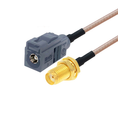 20cm RG316 coaxial antenna extension cable with SMA female to Fakra connector, gray housing