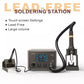 ESD hot air soldering station with touch control display and nozzle holder stand