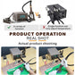Hot air rework soldering station with controller unit and handheld air gun