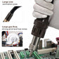 Hot air gun with ventilation pipe holding airflow nozzle over circuit boards