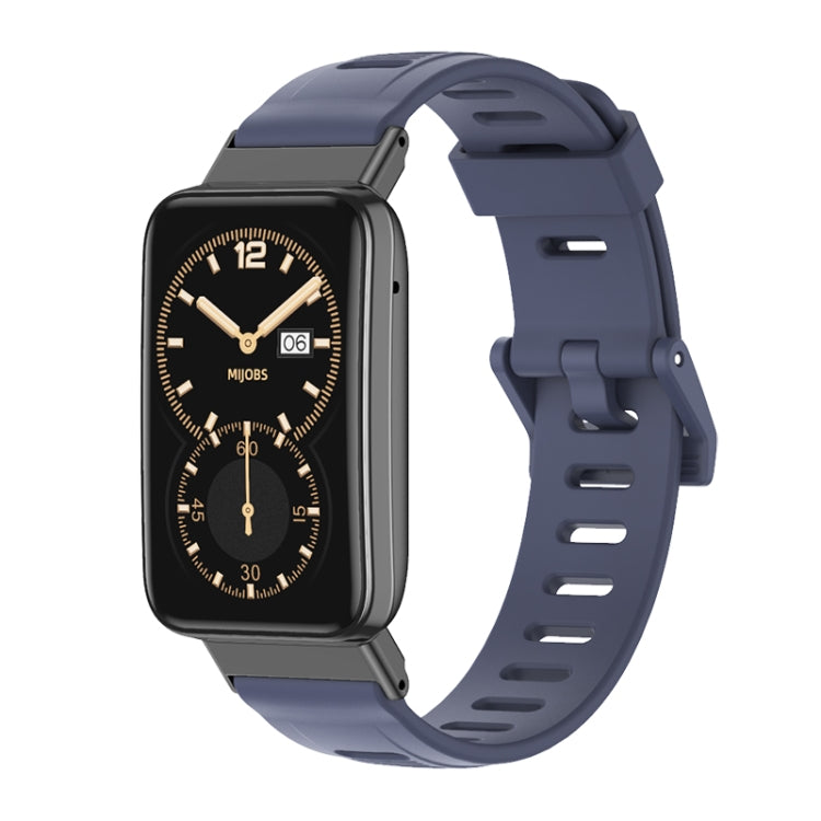 Mijobs Flat Hole TPU Watch Band, For Xiaomi Mi Band 7 Pro
