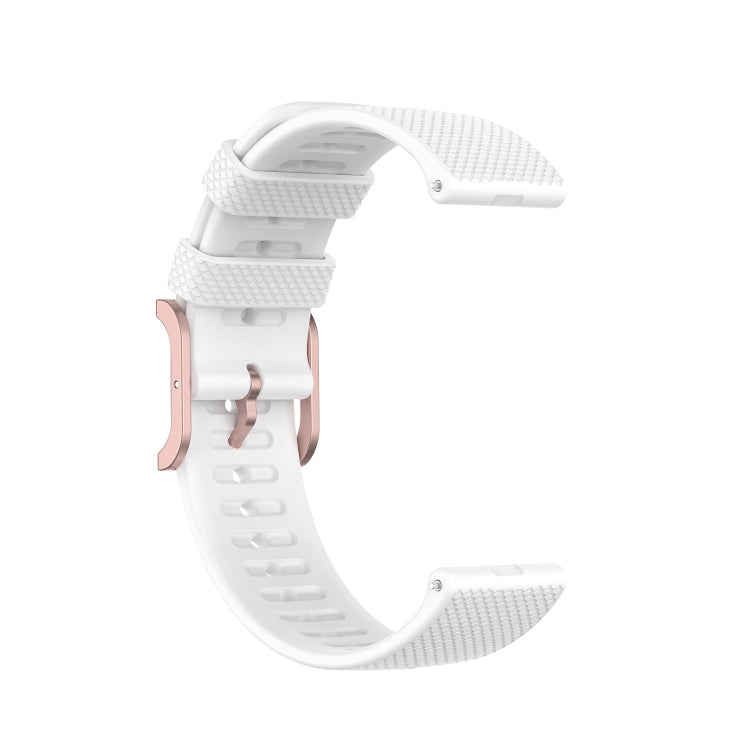 Rose Gold Square Buckle Silicone Watch Band, For Coros Apex 46mm / Apex Pro