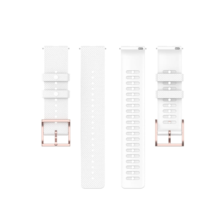Rose Gold Square Buckle Silicone Watch Band, For Coros Apex 46mm / Apex Pro