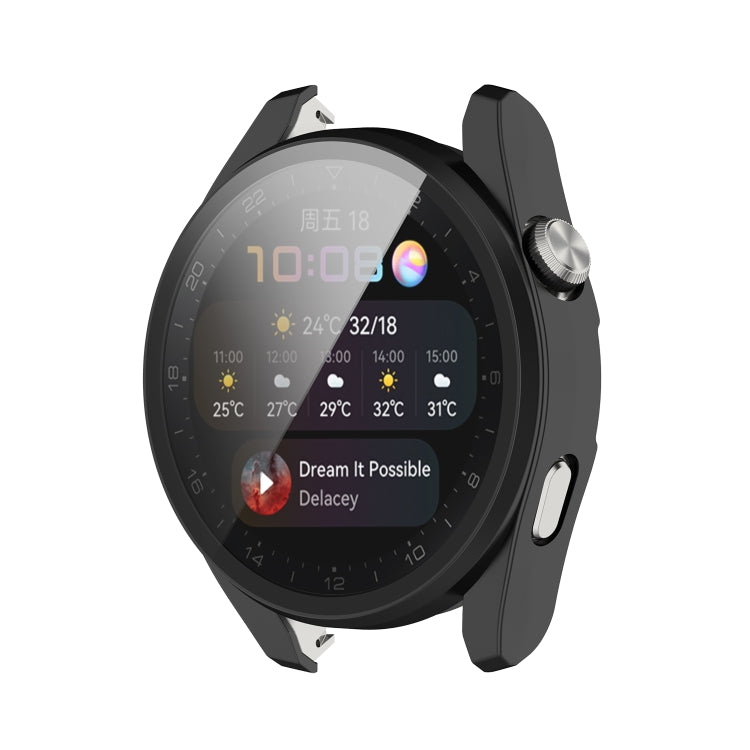 PC + Tempered Glass Integrated Protective Watch Case, For Huawei Watch3 Pro New