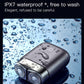 Electric shaver with water droplets on dark body for wet-use