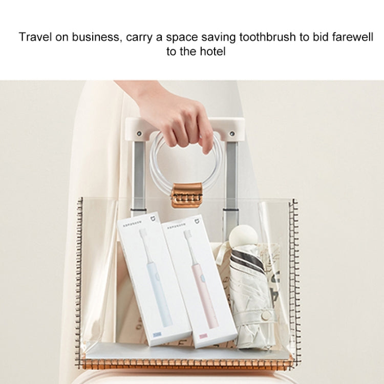 Electric toothbrush travel kit with three spare brush heads and storage organizer