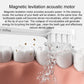 Electric toothbrush brush head cleaning with foam over model teeth