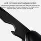 Black foldable mini knife blade and handle close-up