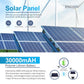 ESCAM solar panel module with blue photovoltaic cells for charging the security camera
