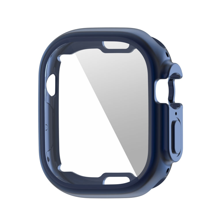 TPU watch case for 49mm Apple Watch, midnight blue protective cover with strap cutout
