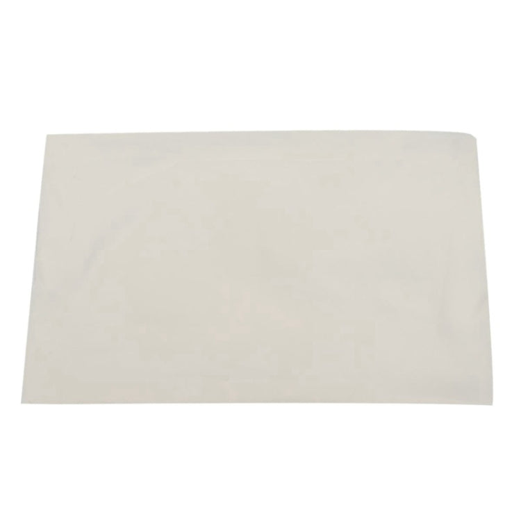White rectangular shade cloth canopy