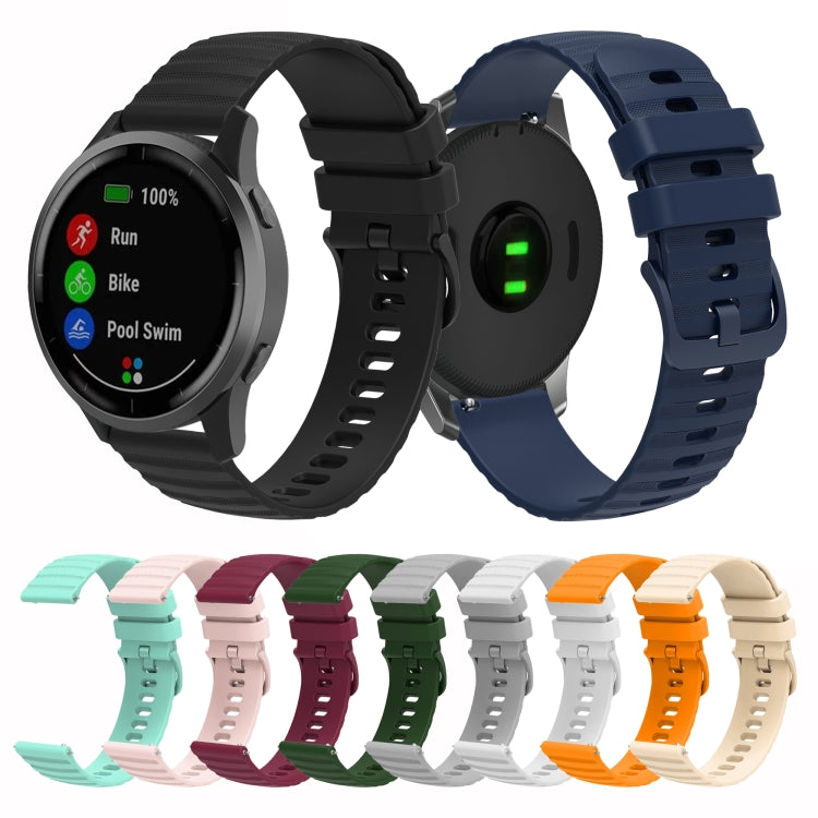 Universal Wave Pockmark Texture Silicone Watch Band, 20mm, 22mm