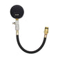 Car compression test pressure gauge with protective cap, black hose, brass connector