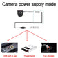Dome car side camera with cable and USB power connector diagram