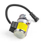 Fuel shutoff solenoid valve with mounting bracket and two-pin plug