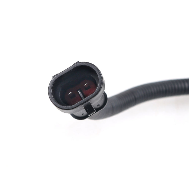 Electrical connector end for fuel shutoff solenoid valve, black two-contact plug