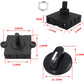 Black rotary speed switch dimensions, knob with base and metal stem