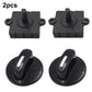 Black rotary speed switch modules with central knob and mounting tabs, 2-pack
