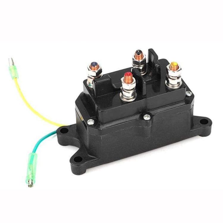Heavy-duty winch relay solenoid contactor with three mounting terminals