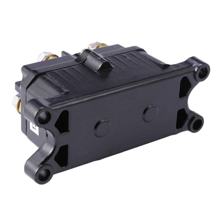 Black solenoid contactor for winch relay with side mounting holes
