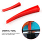 Car door wedge tools, red plastic pry shims for lifting and alignment