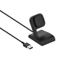 Vertical magnetic watch charging dock with USB cable and black stand