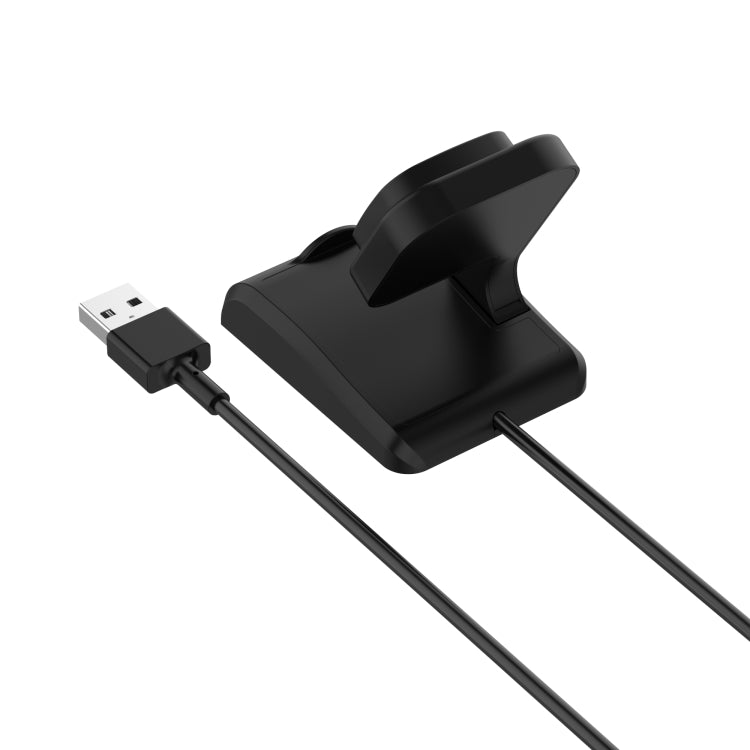 Black magnetic watch charging stand with USB plug and cable