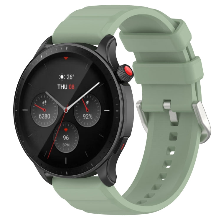 Pine green silicone watch band with metal buckle for 22mm straps
