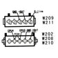 Car alarm emulator control board wiring diagram with GND +BAT and K-line labels
