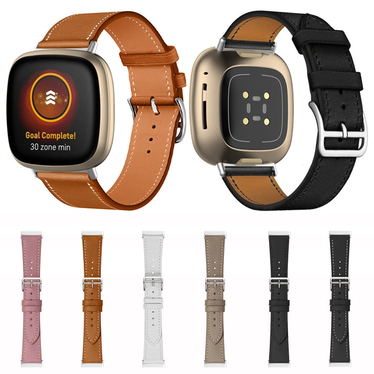 Assorted leather watch bands in brown and black with metal clasp and perforations