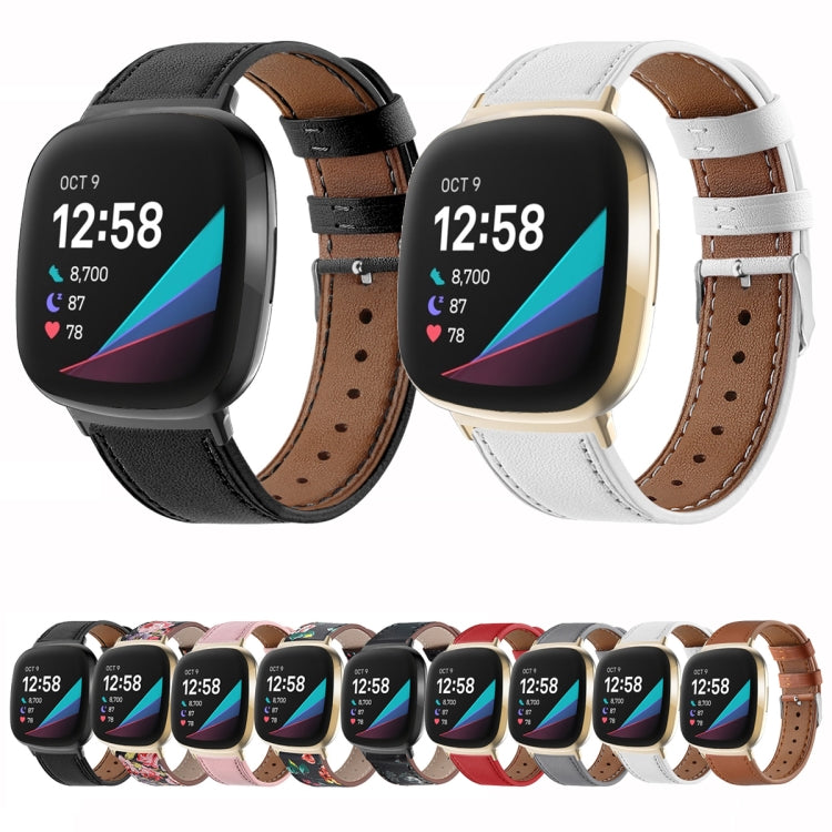 Genuine leather watch bands with round tail, multiple colors shown.