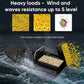 Black RC fishing bait boat carrying compartments with bait inside