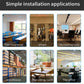 WiFi surveillance light bulb camera monitoring thumbnails in indoor rooms