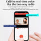 WiFi surveillance light bulb camera with two-way audio microphone and speaker icon