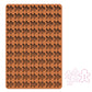 Brown silicone baking mould with bear-shaped cavities