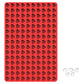 Red silicone cookie mould with heart-shaped cavities