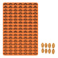Orange silicone cookie mould with animal-shaped cavities