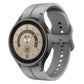 Light gray silicone watch band with buckle, for Watch 5 Pro 45mm