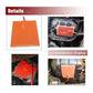 Car engine oil pan heater pad, orange square, installation display views
