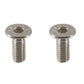 Two stainless mounting bolts with washers