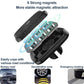 Magnetic phone holder clip with multiple magnets for secure attachment