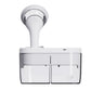 Electric ear washer with standing nozzle and front water tank window