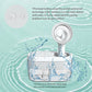 Electric ear washer with circular nozzle and water-filled transparent tank