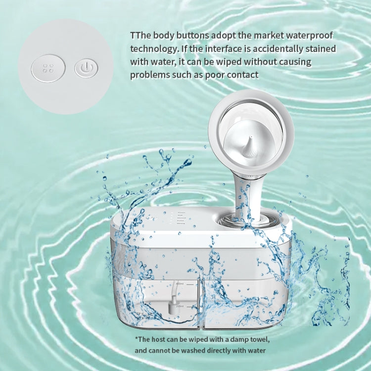 Electric ear washer with circular nozzle and water-filled transparent tank