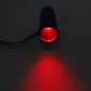 Adjustable tachometer shift warning light, red LED glow in black housing