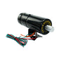 Adjustable tachometer gauge in black housing with multicolor wiring and mounting bracket