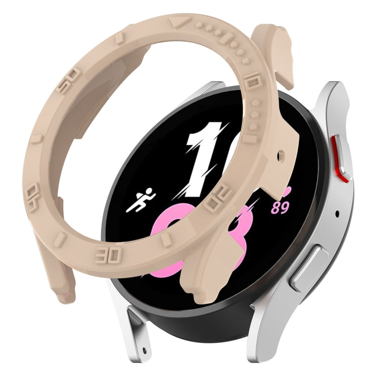Half Coverage PC Watch Protective Case with Scale, For Samsung Galaxy Watch5 / Watch4 40mm, For Samsung Galaxy Watch5 / Watch4 44 mm