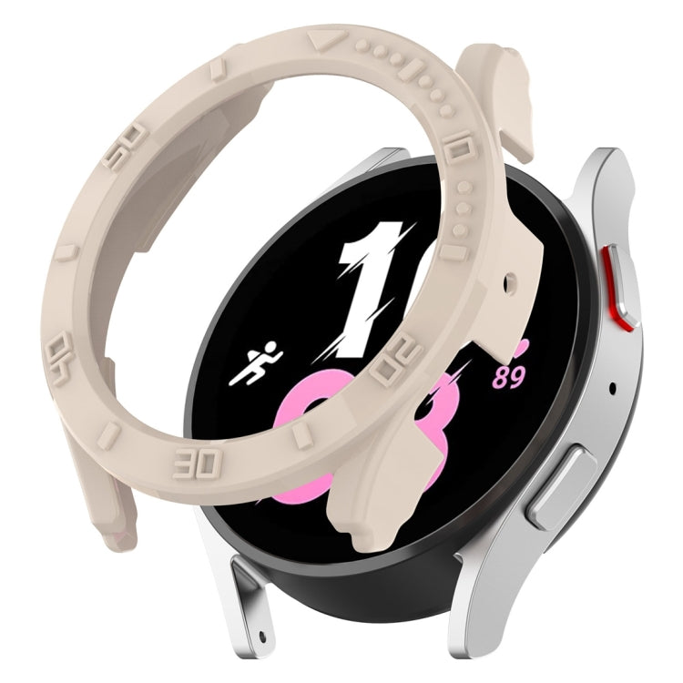 Half Coverage PC Watch Protective Case with Scale, For Samsung Galaxy Watch5 / Watch4 40mm, For Samsung Galaxy Watch5 / Watch4 44 mm
