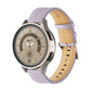 Unusual Fluted Leather Watch Band, 20mm, 22mm
